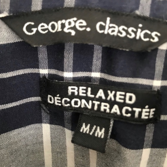 TWO PLAID SHORTSLEEVED BUTTON UP SHIRTS SIZE MEDIUM - Picture 7 of 7